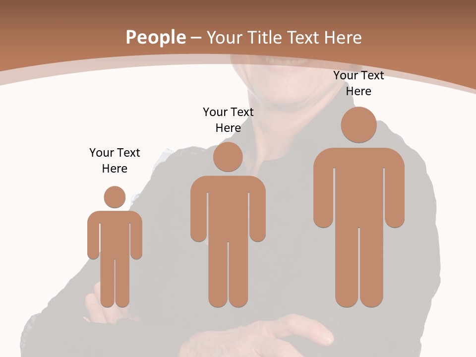 Elderly Maturity Hand PowerPoint Template