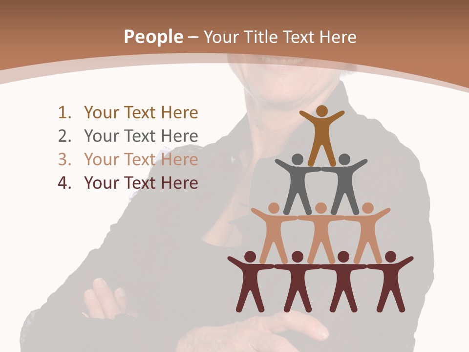 Elderly Maturity Hand PowerPoint Template