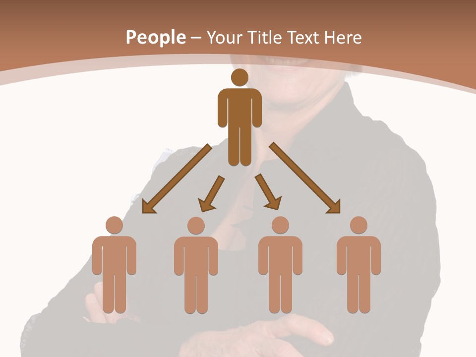 Elderly Maturity Hand PowerPoint Template