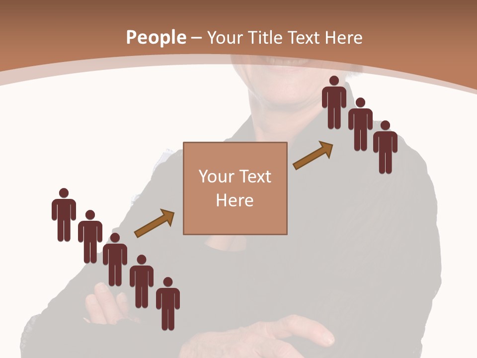 Elderly Maturity Hand PowerPoint Template