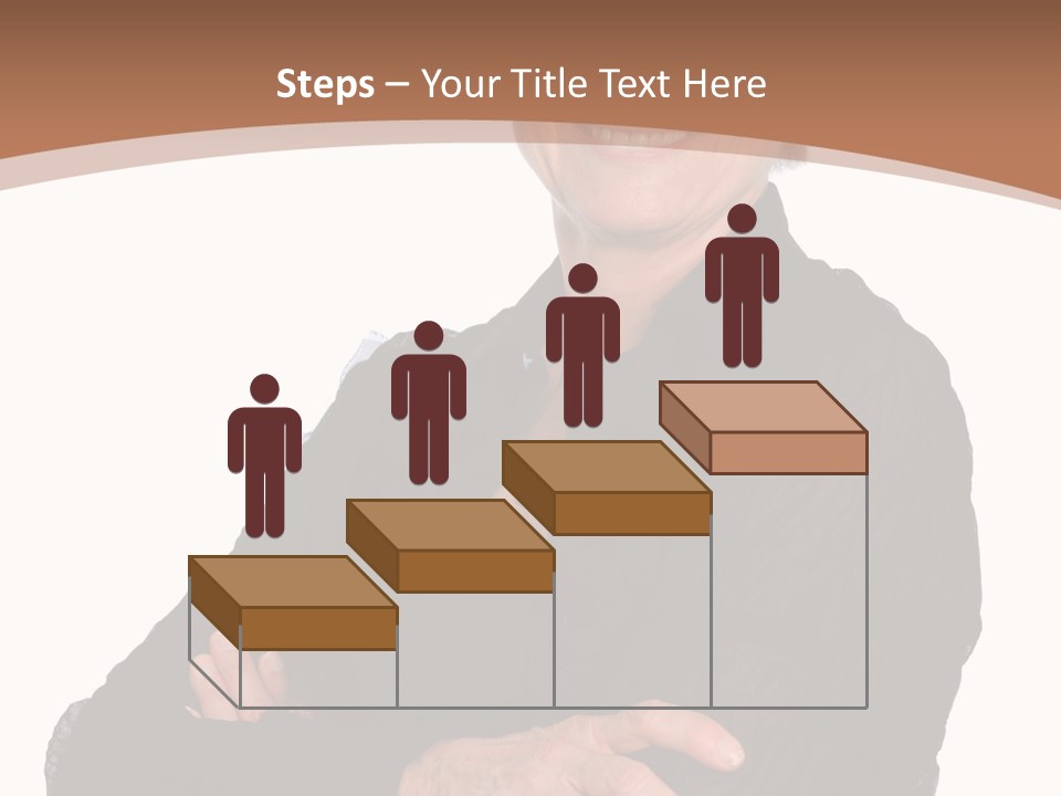 Elderly Maturity Hand PowerPoint Template