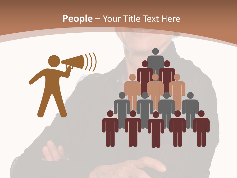 Elderly Maturity Hand PowerPoint Template