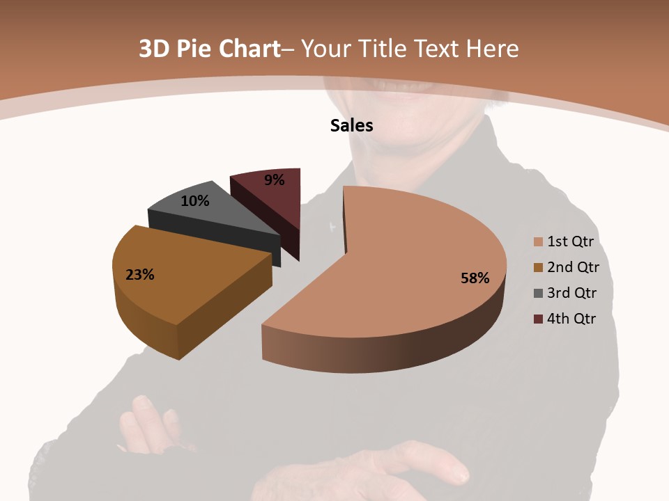 Elderly Maturity Hand PowerPoint Template