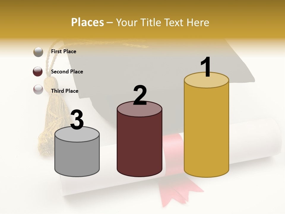 Hat Achievement Diploma PowerPoint Template