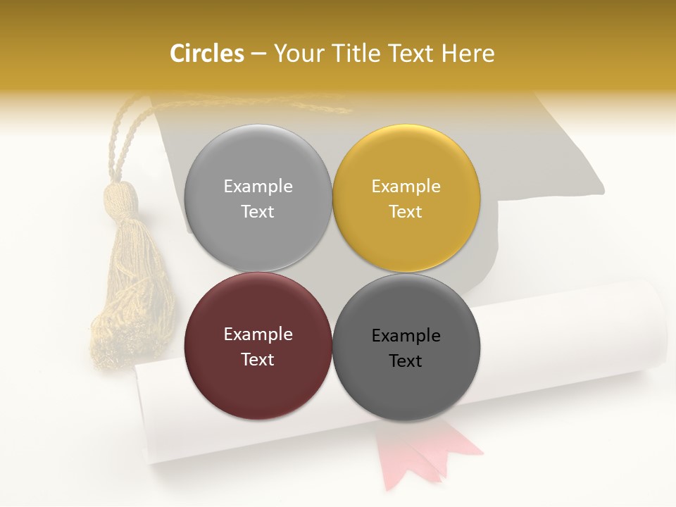 Hat Achievement Diploma PowerPoint Template