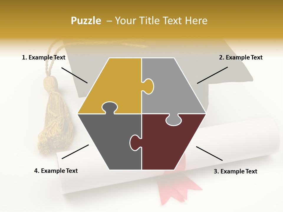 Hat Achievement Diploma PowerPoint Template