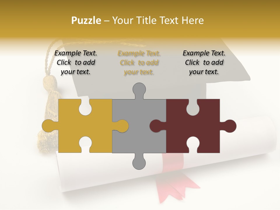 Hat Achievement Diploma PowerPoint Template