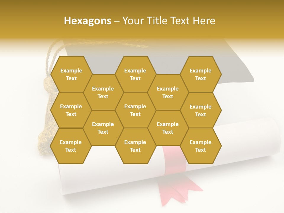 Hat Achievement Diploma PowerPoint Template