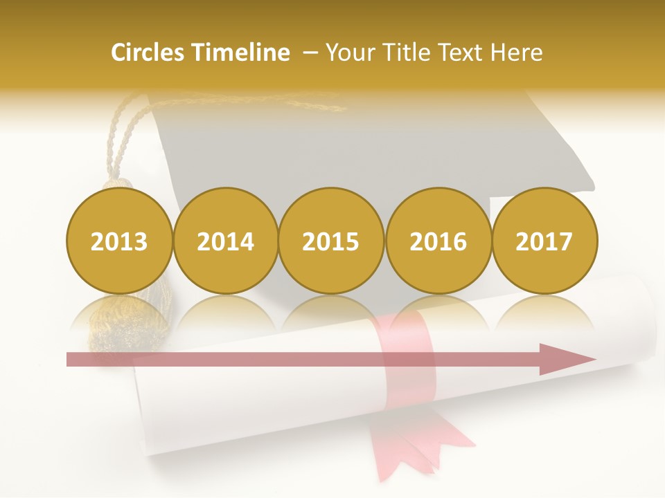 Hat Achievement Diploma PowerPoint Template