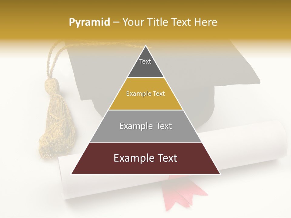 Hat Achievement Diploma PowerPoint Template