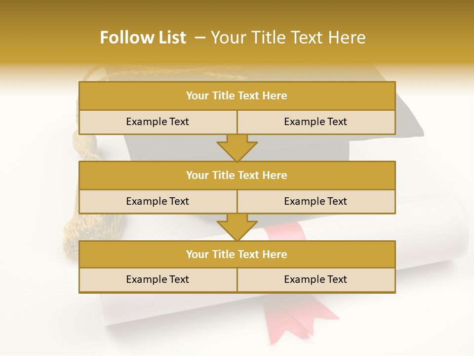 Hat Achievement Diploma PowerPoint Template