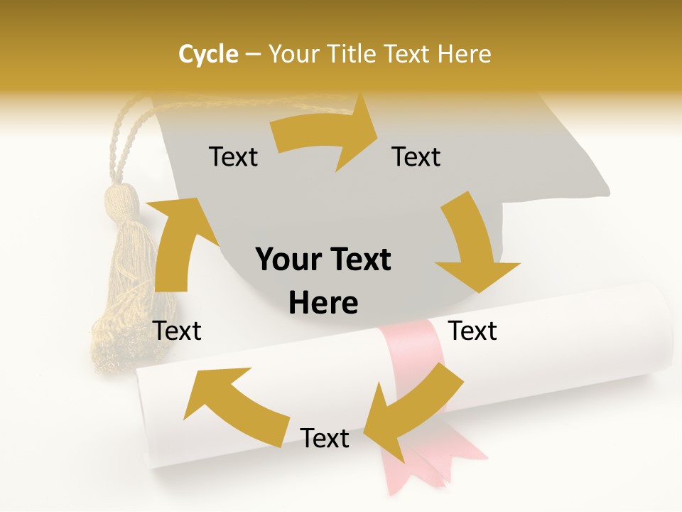 Hat Achievement Diploma PowerPoint Template