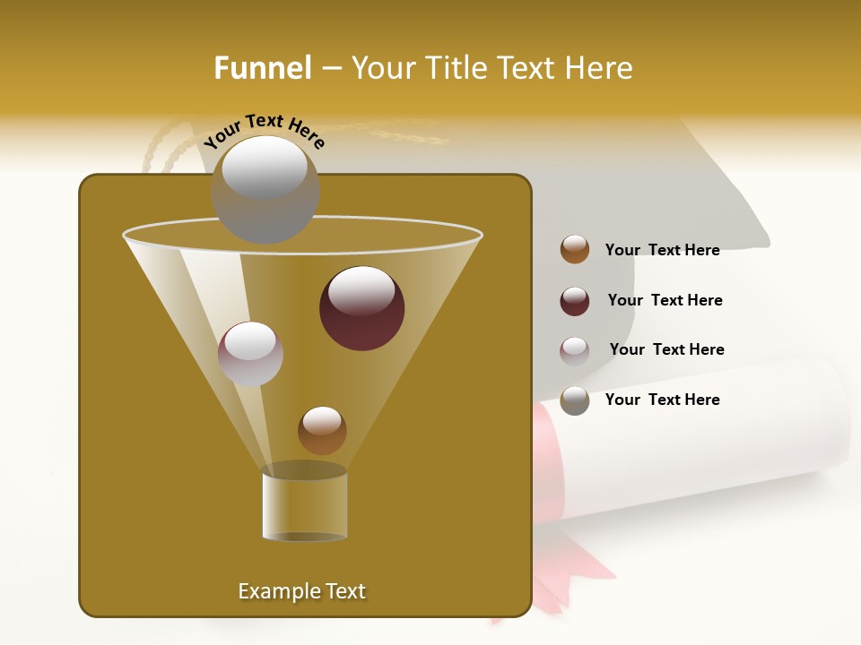 Hat Achievement Diploma PowerPoint Template