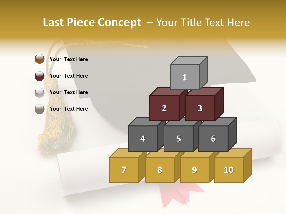 Hat Achievement Diploma PowerPoint Template