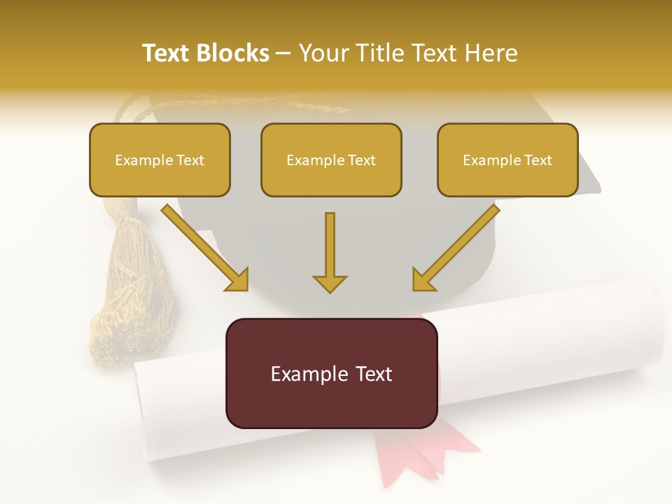 Hat Achievement Diploma PowerPoint Template