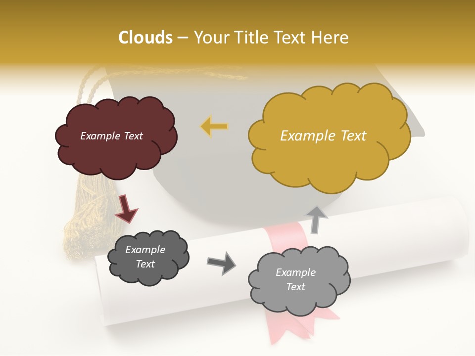 Hat Achievement Diploma PowerPoint Template