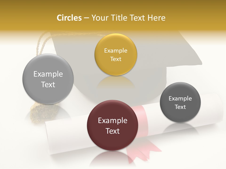 Hat Achievement Diploma PowerPoint Template