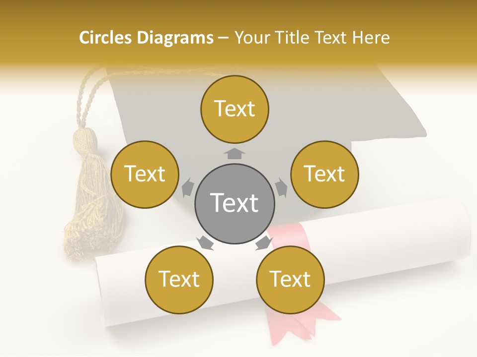 Hat Achievement Diploma PowerPoint Template