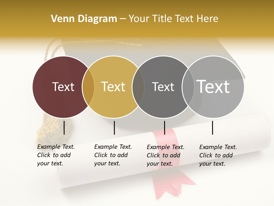 Hat Achievement Diploma PowerPoint Template