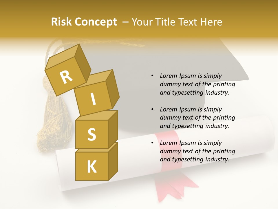 Hat Achievement Diploma PowerPoint Template