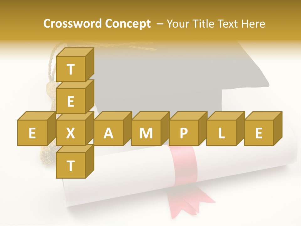 Hat Achievement Diploma PowerPoint Template