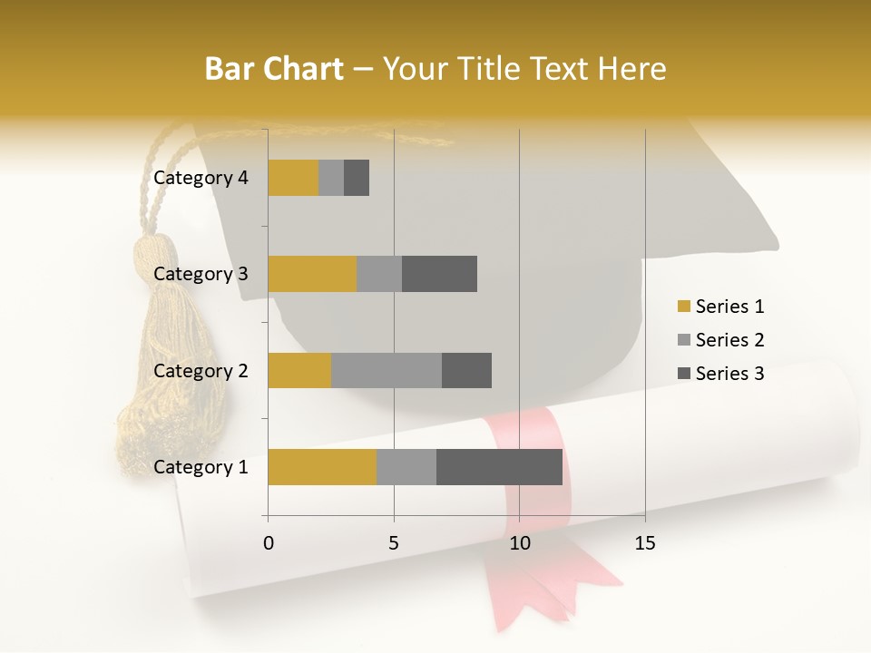 Hat Achievement Diploma PowerPoint Template