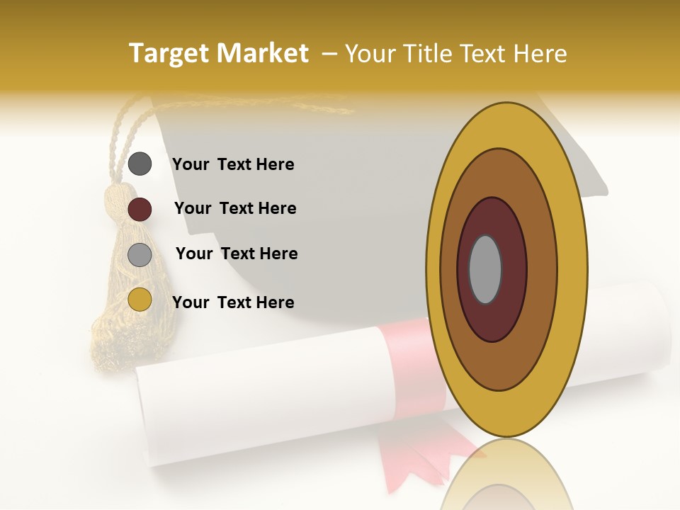 Hat Achievement Diploma PowerPoint Template