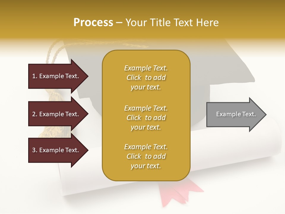 Hat Achievement Diploma PowerPoint Template