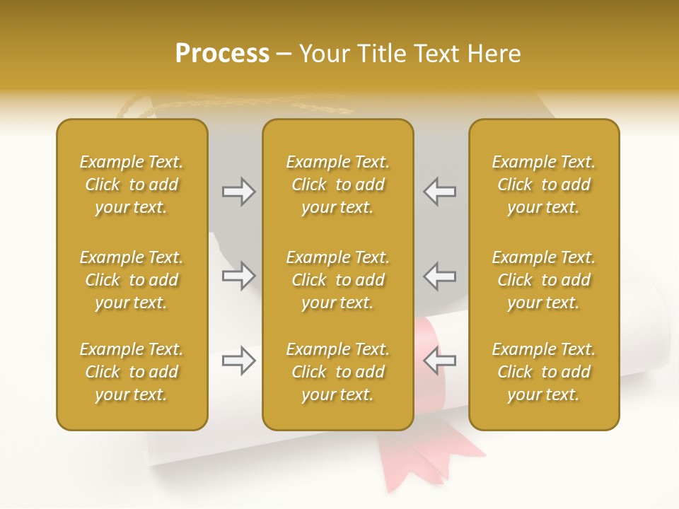 Hat Achievement Diploma PowerPoint Template