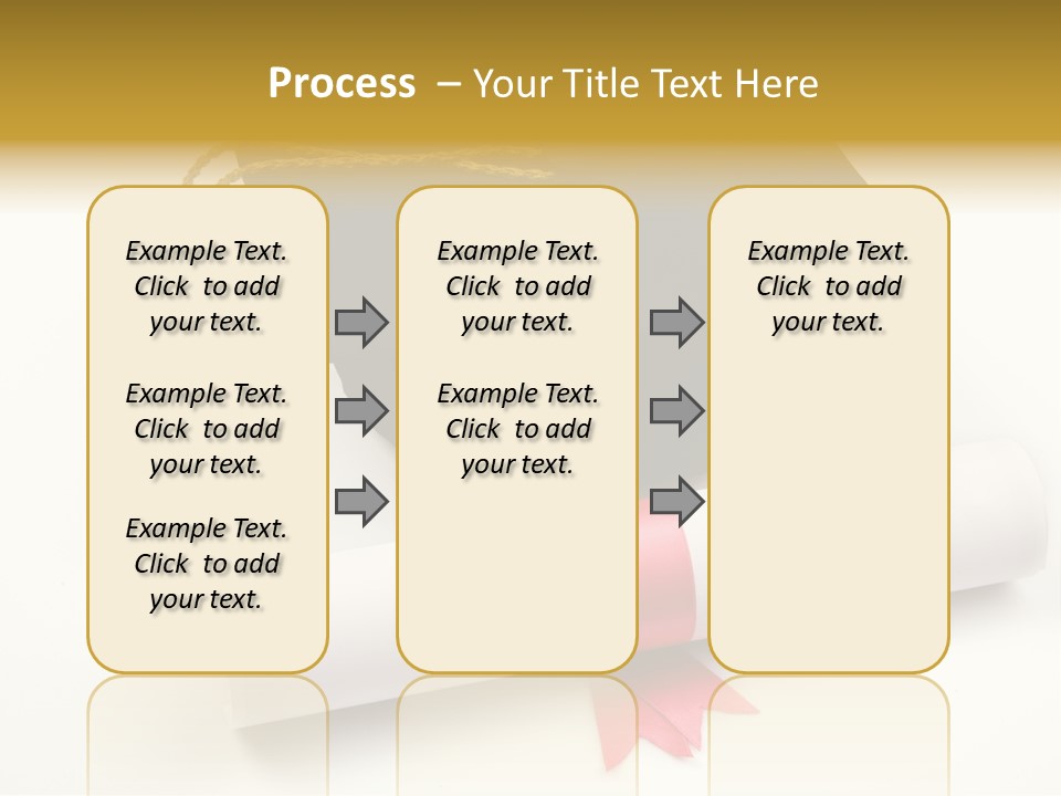 Hat Achievement Diploma PowerPoint Template