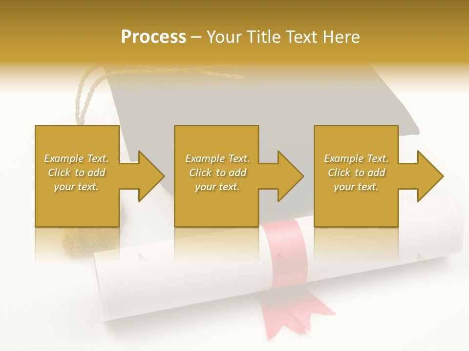 Hat Achievement Diploma PowerPoint Template