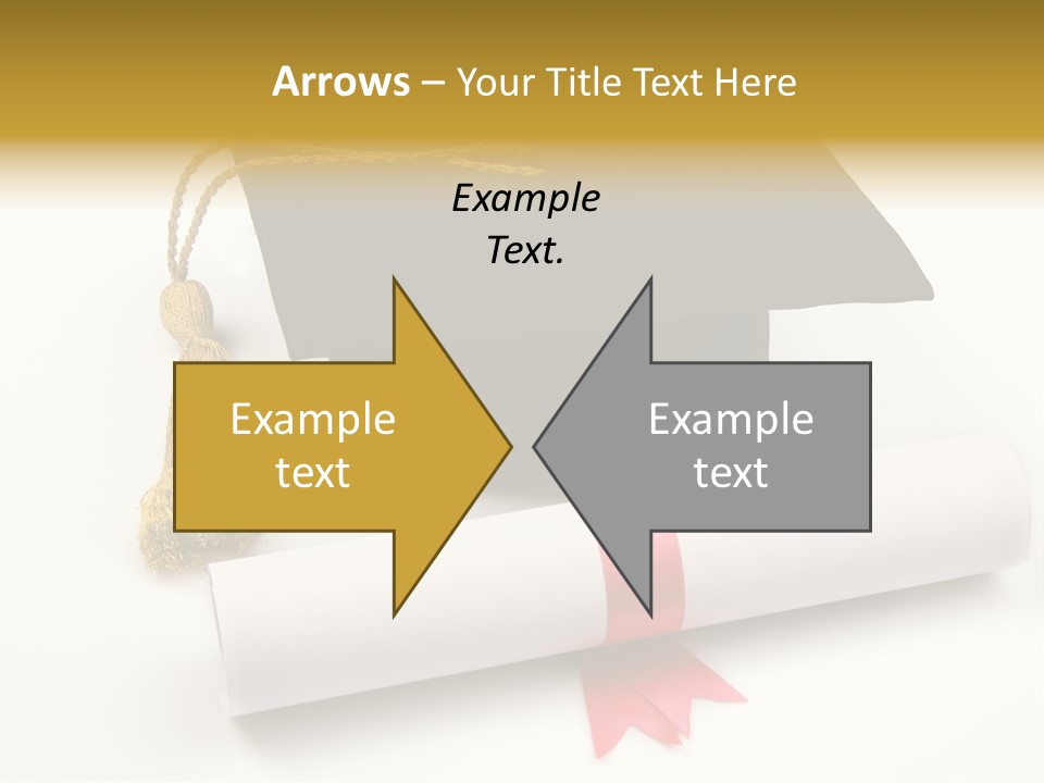 Hat Achievement Diploma PowerPoint Template