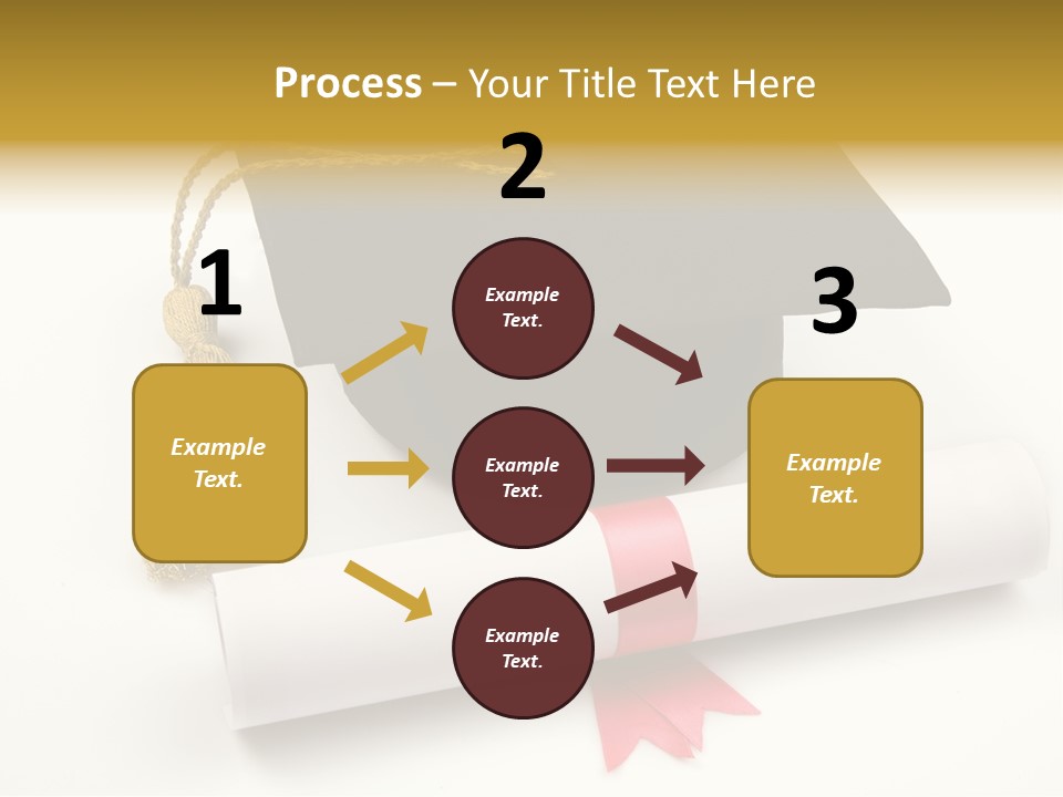 Hat Achievement Diploma PowerPoint Template