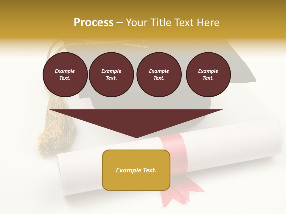 Hat Achievement Diploma PowerPoint Template