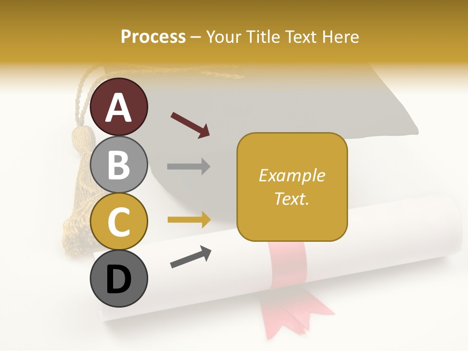 Hat Achievement Diploma PowerPoint Template