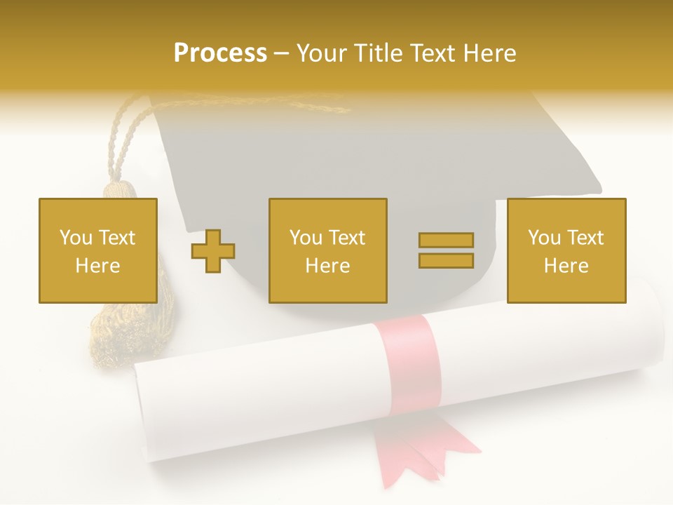 Hat Achievement Diploma PowerPoint Template