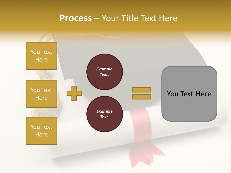 Hat Achievement Diploma PowerPoint Template