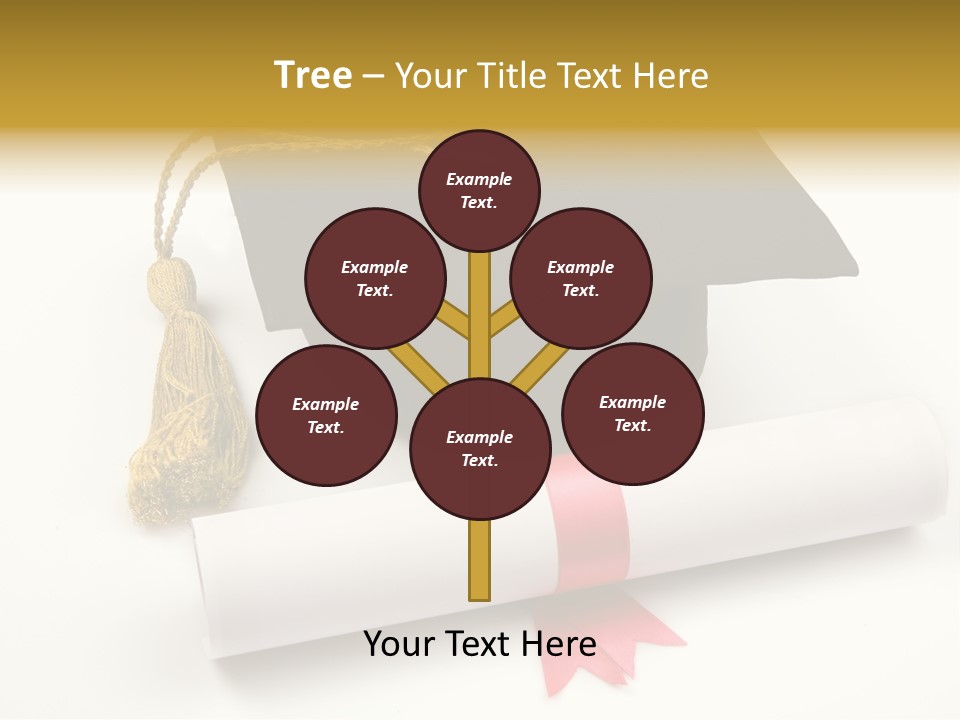 Hat Achievement Diploma PowerPoint Template