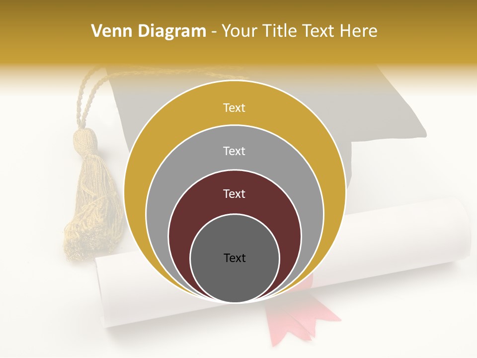 Hat Achievement Diploma PowerPoint Template
