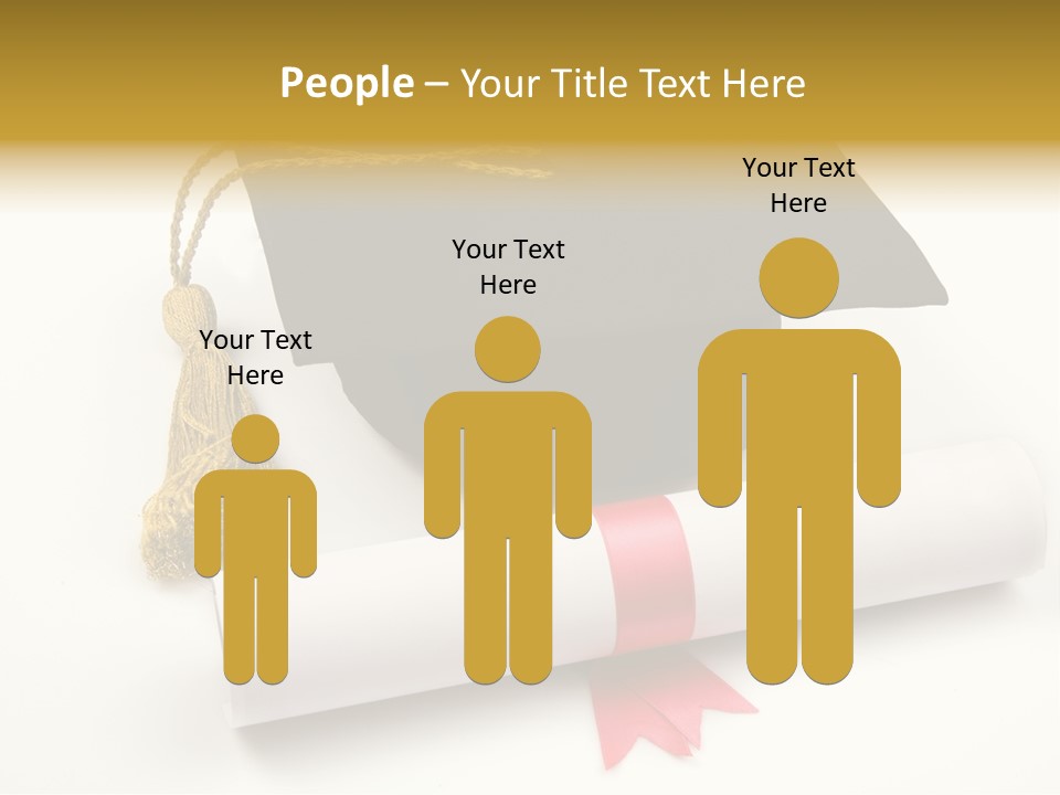 Hat Achievement Diploma PowerPoint Template