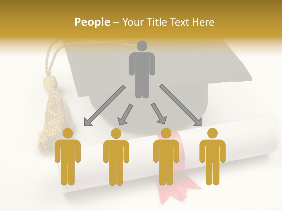 Hat Achievement Diploma PowerPoint Template