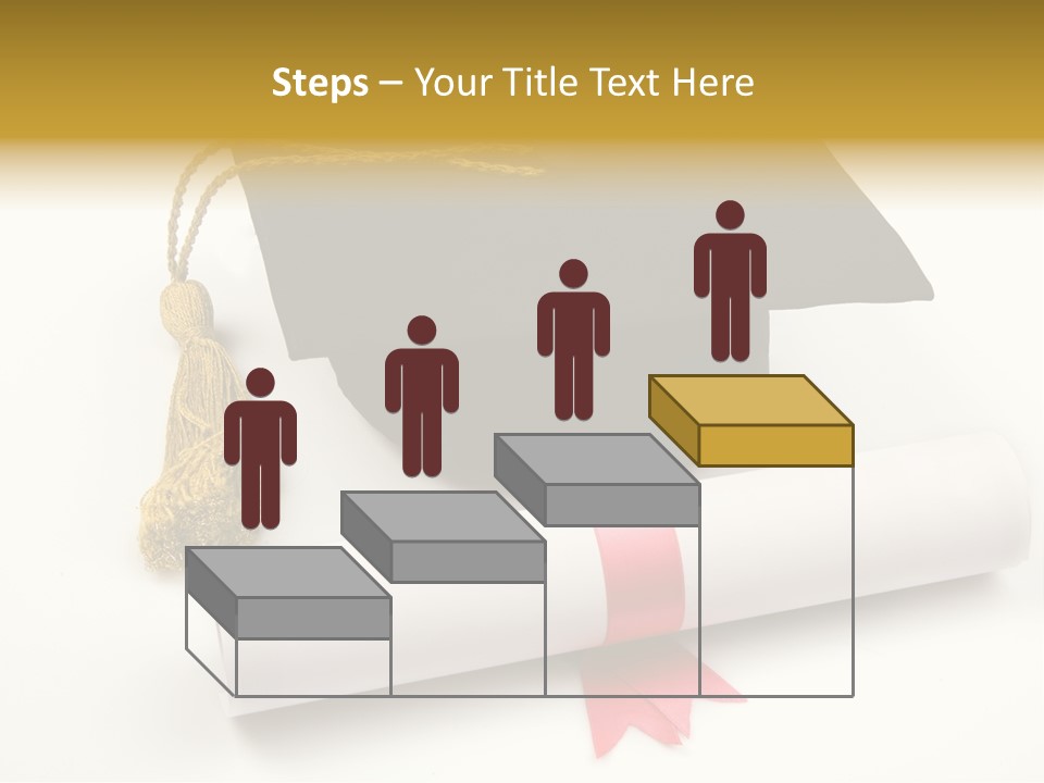 Hat Achievement Diploma PowerPoint Template