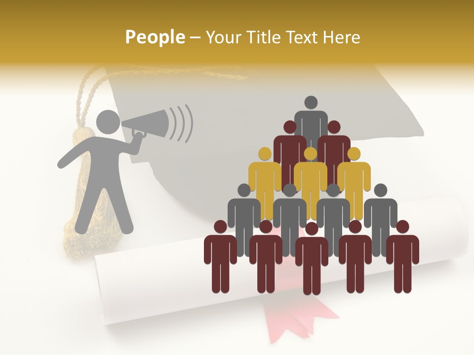 Hat Achievement Diploma PowerPoint Template