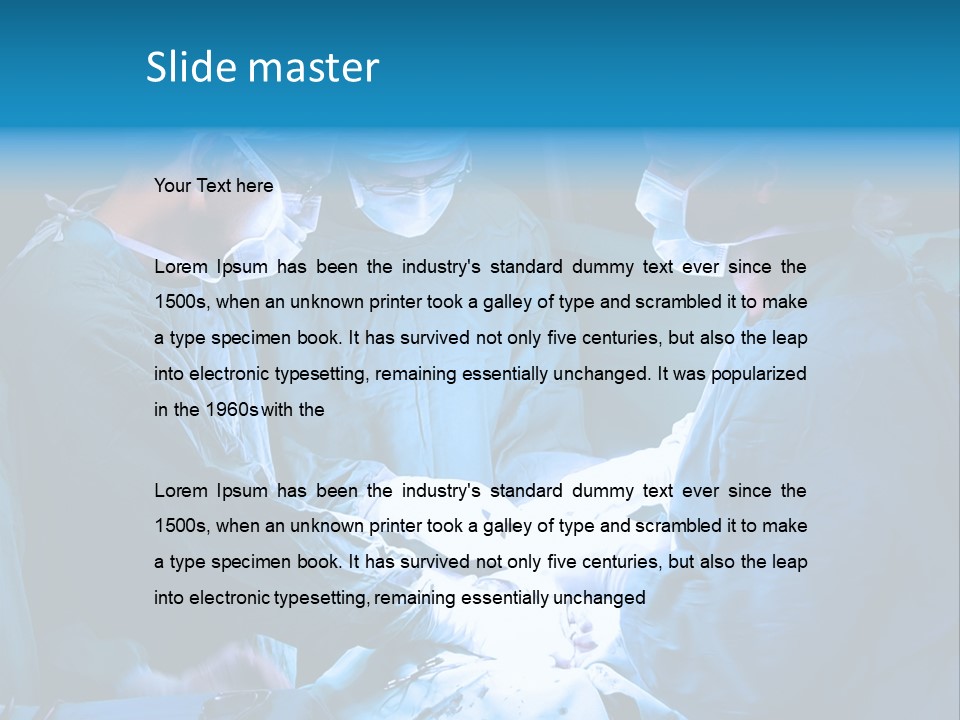 Blue Surgery Medical PowerPoint Template