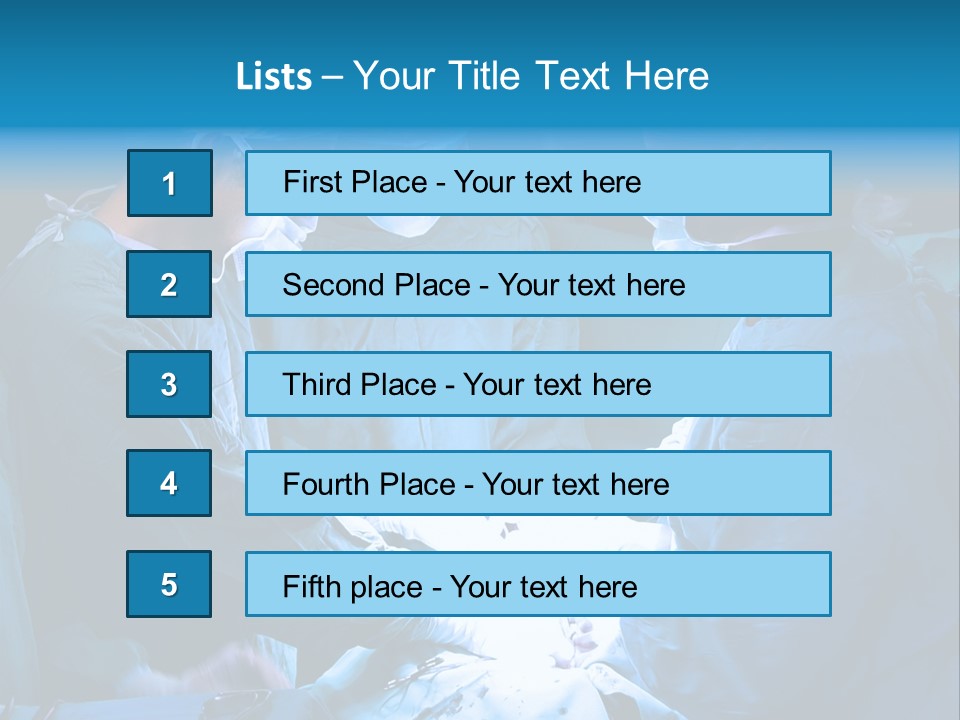 Blue Surgery Medical PowerPoint Template
