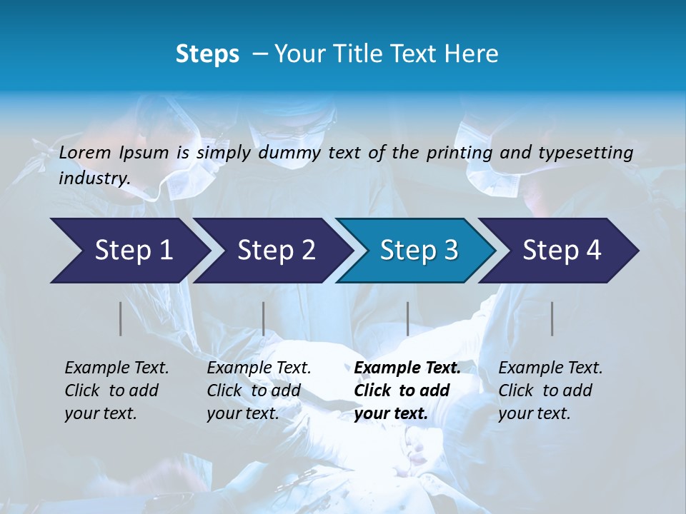Blue Surgery Medical PowerPoint Template