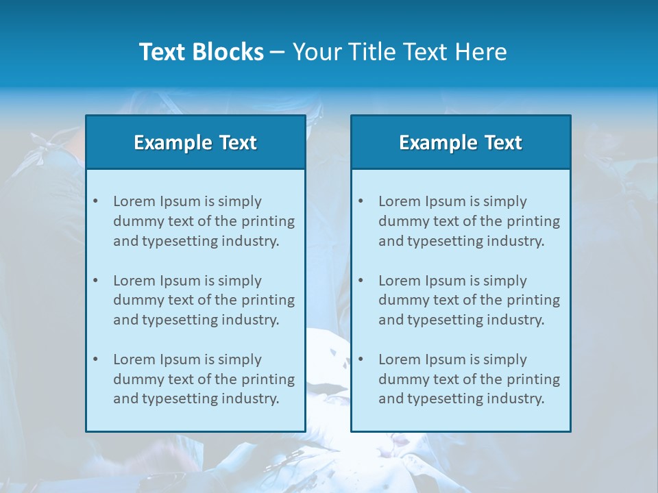 Blue Surgery Medical PowerPoint Template