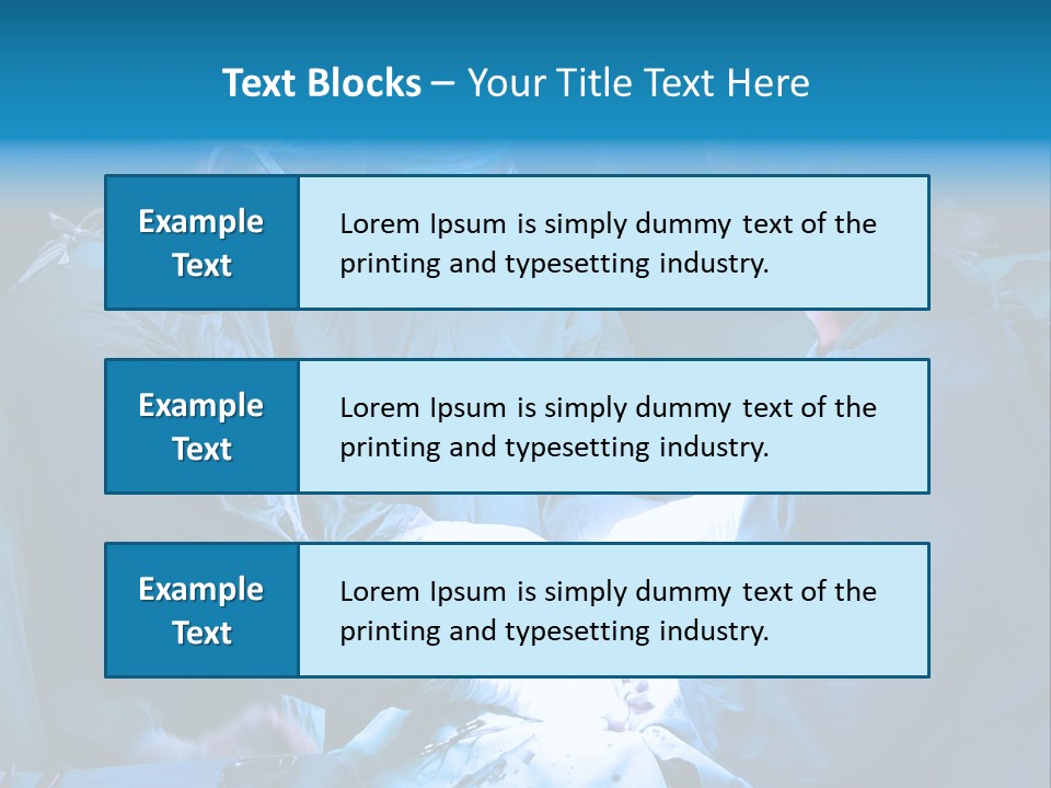 Blue Surgery Medical PowerPoint Template