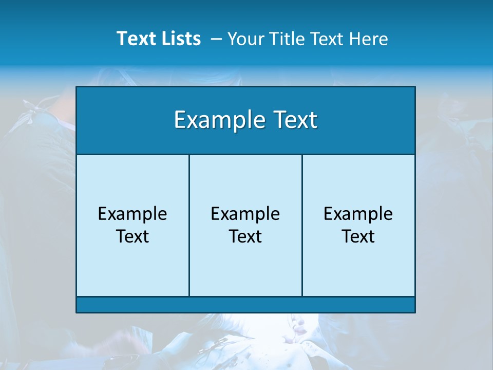 Blue Surgery Medical PowerPoint Template