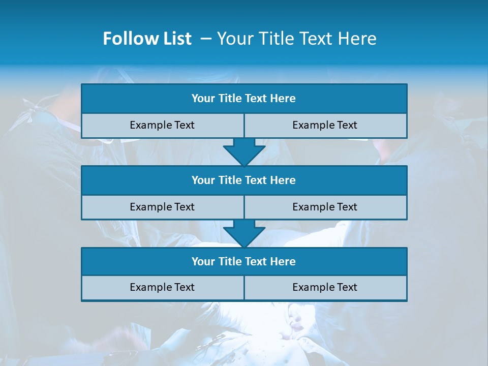 Blue Surgery Medical PowerPoint Template
